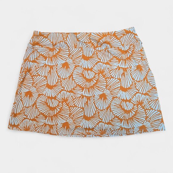 Tommy Bahama Golf Skort Orange White L Pickleball Athleisure Sporty Resort NWT - Picture 2 of 11